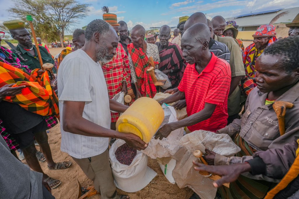 Cabinet Secretary Coordinates Relief Food Distribution to Support Families Facing Hunger in Turkana